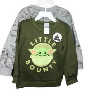 Star Wars Sweatshirt Toddler Kid Size 4T Green/Gray Yoda Logo Crewneck Polyester